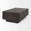 Hayden Dark Brown Wood Rectangular Coffee Table thumbnail 4