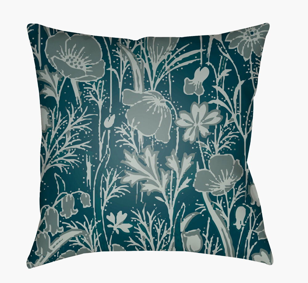Chinoiserie Floral Accent Pillow large image 