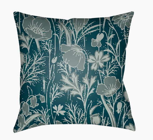 Chinoiserie Floral Accent Pillow