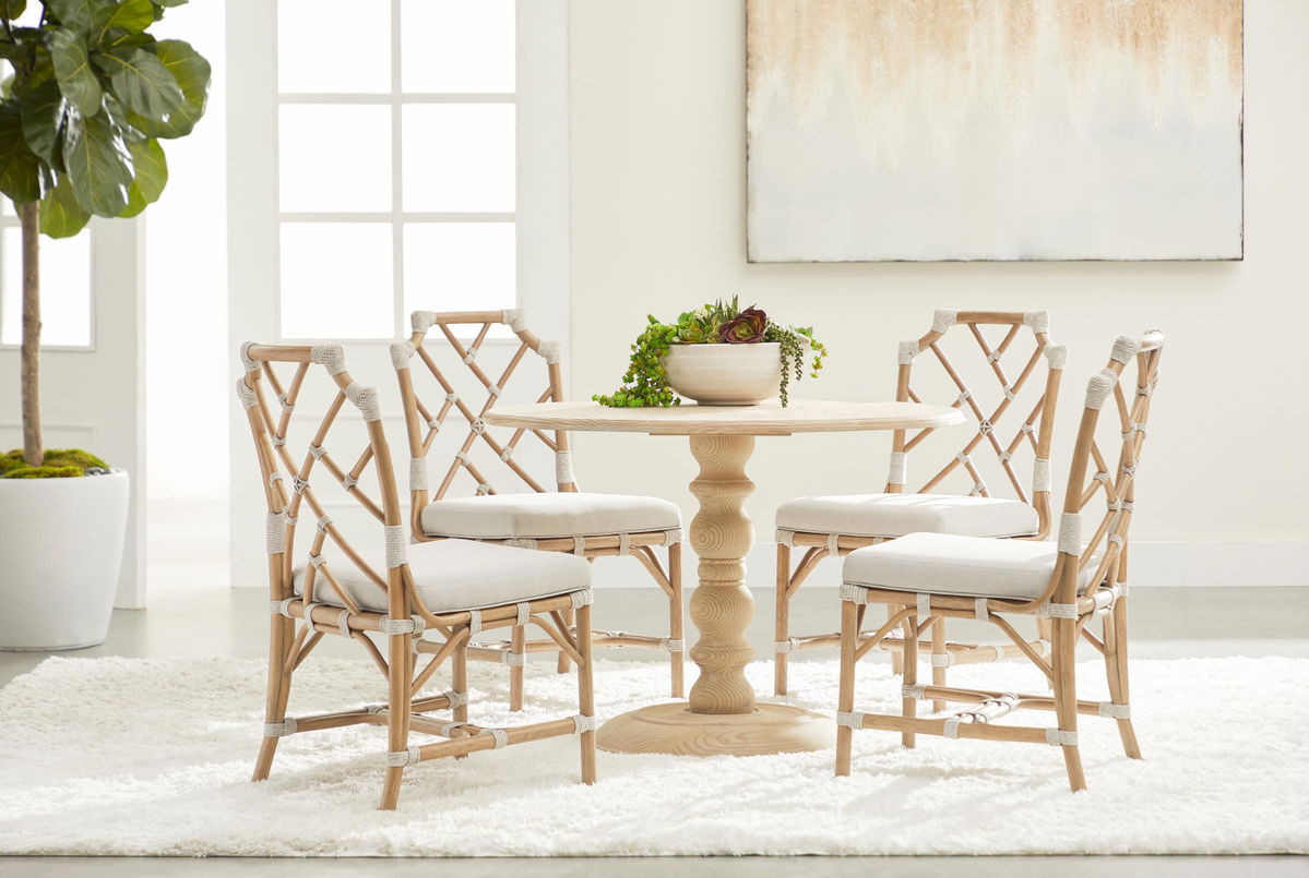 Chelsea 42' Round Dining Table, by Essentials for Living, 42.25" width x 30" height x 42.25" depth View 12
