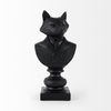 Murray  Black Painted Resin Fox in a Suit Bust thumbnail 2