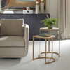Lindon Travertine Nesting Tables Set/2, Side & End Table by Uttermost, 17.25" width x 24.25" height x 17.25" depth thumbnail 4