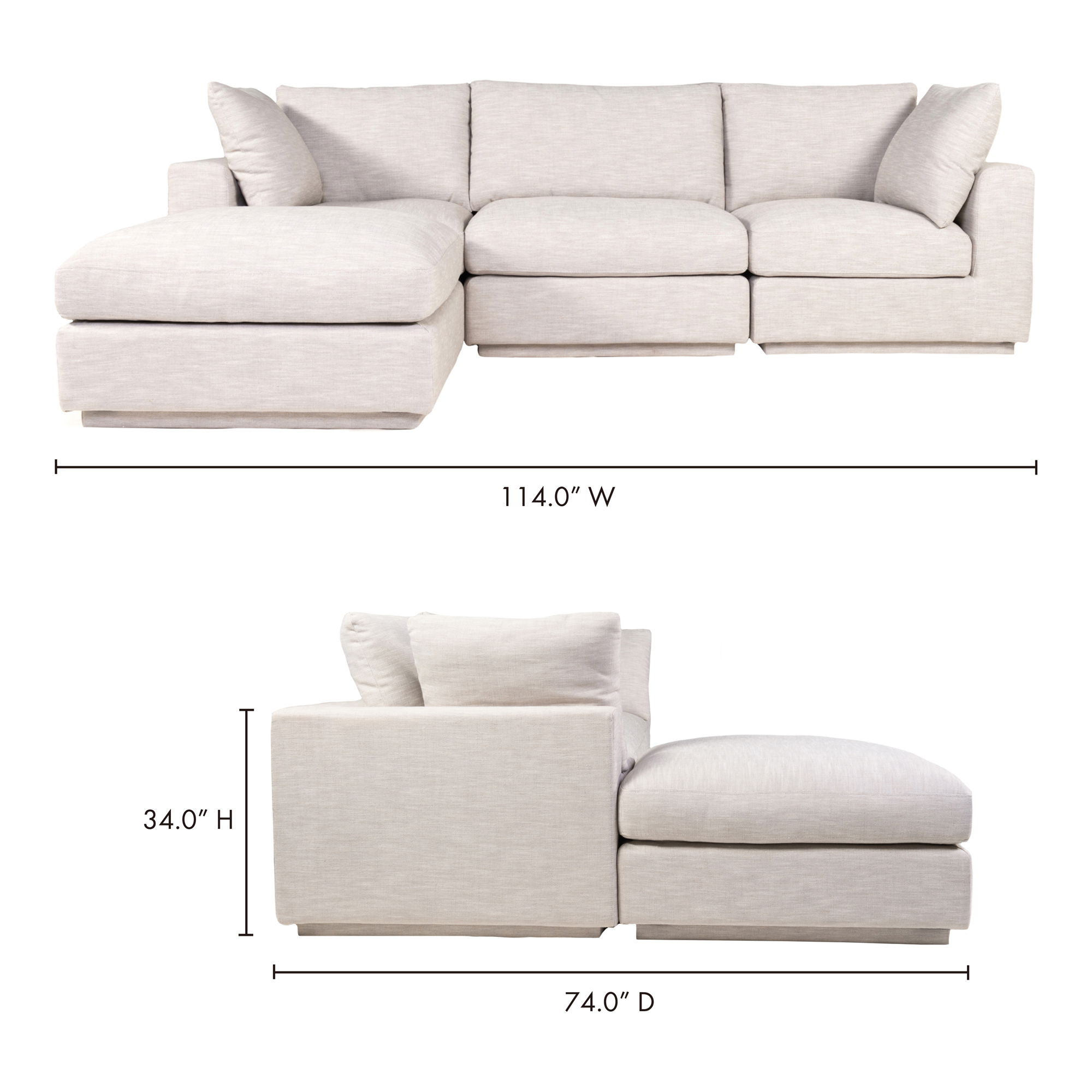 Justin Lounge Modular Sectional large image 