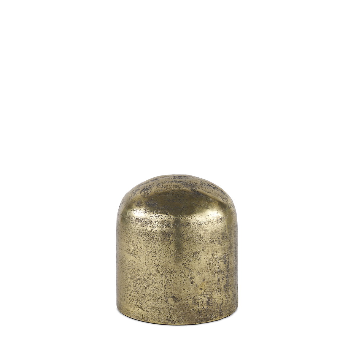 Quonset Short Brass Finished Aluminum Metal Ornament, Decorative Object by Mercana, 6.5" length x 6.5" width x 7" height View 1