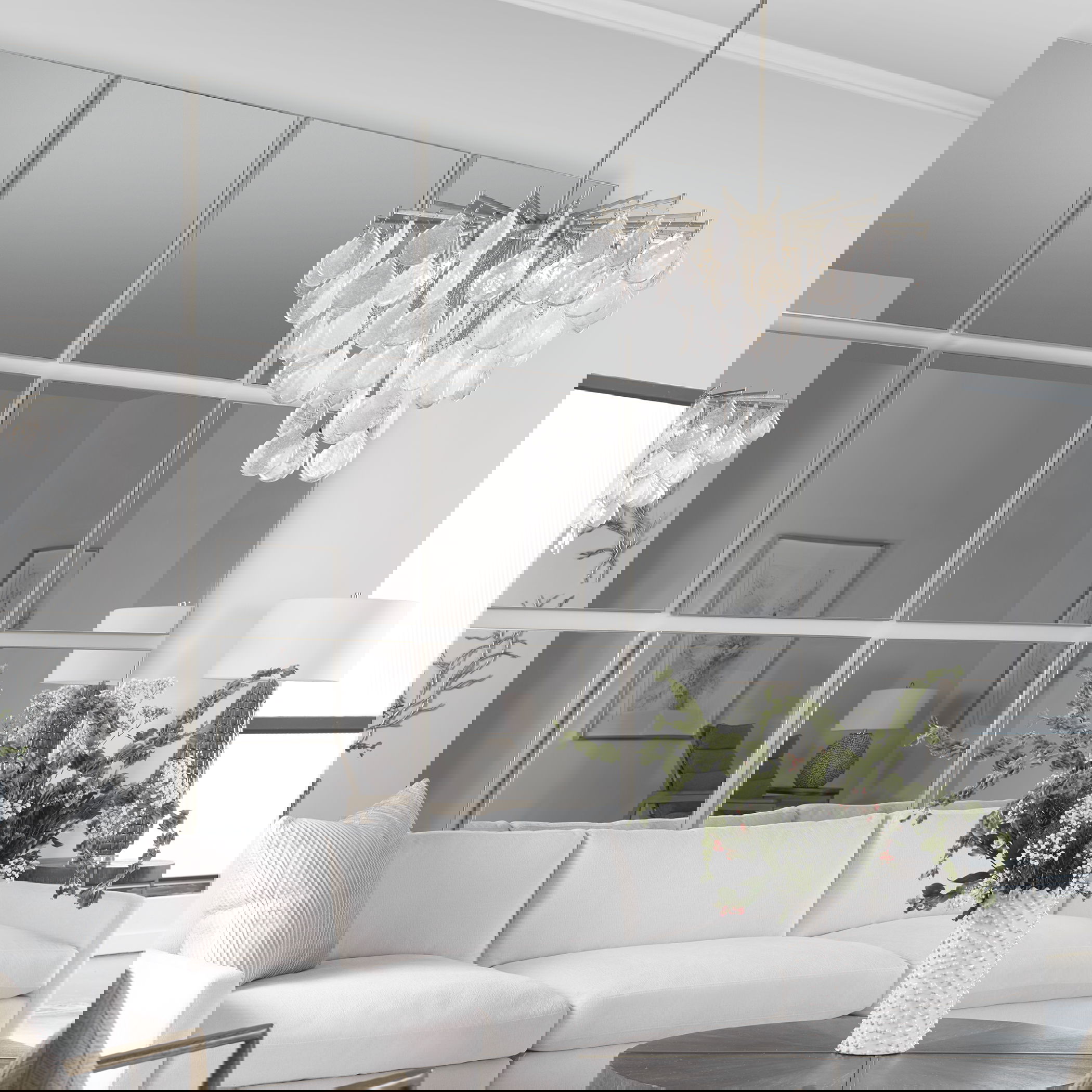 Alexo Silver Square Mirror, by Uttermost, 28.5" width x 28.5" height x 1.25" depth View 2