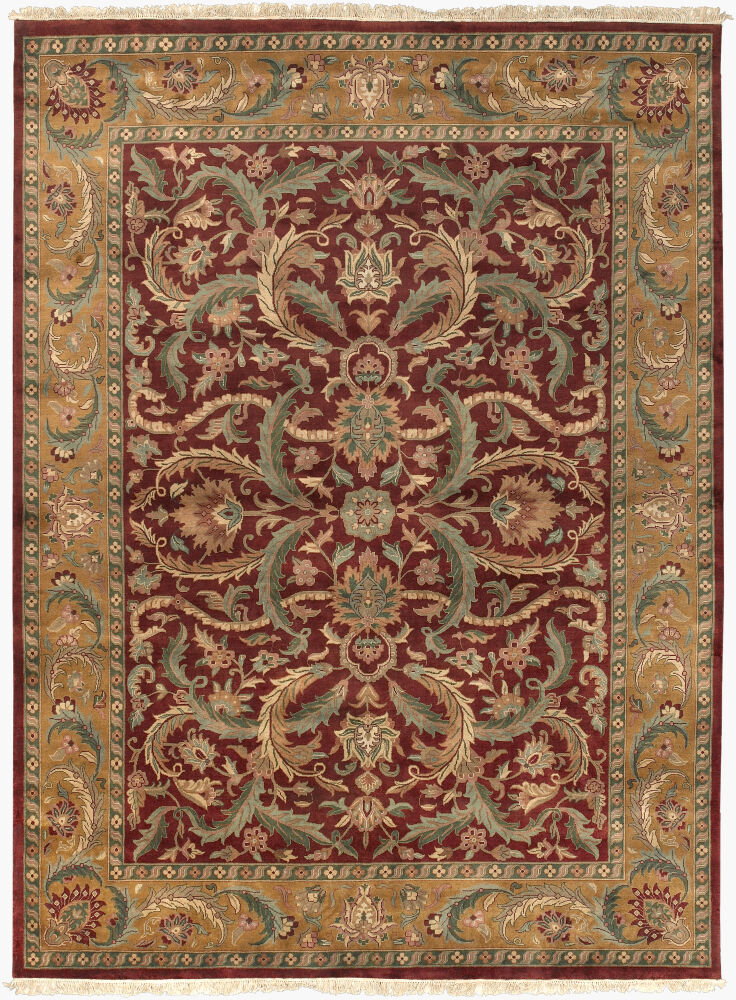 Taj Mahal Handmade Rug, by Surya, 11'6" length x 8'6" width
