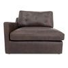 Thurlow Left Arm Facing Chair Espresso Brown Leather, Sectional Sofa by Moe's Home, 44" width x 33" height x 39" depth thumbnail 1