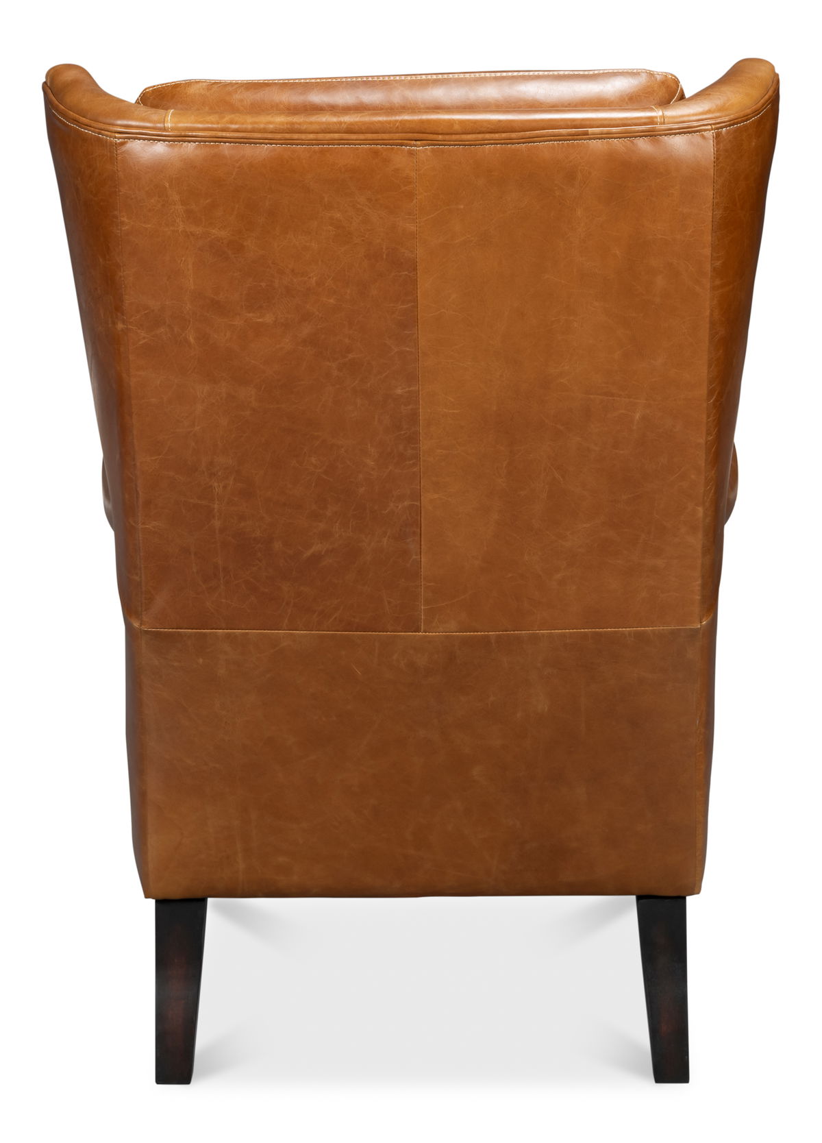 Elite Wing Lounge Chair  Cuba Brown, by Sarreid, 3' length x 2'4" width x 3'4" height View 10