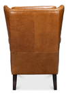 Elite Wing Lounge Chair  Cuba Brown, by Sarreid, 3' length x 2'4" width x 3'4" height thumbnail 10