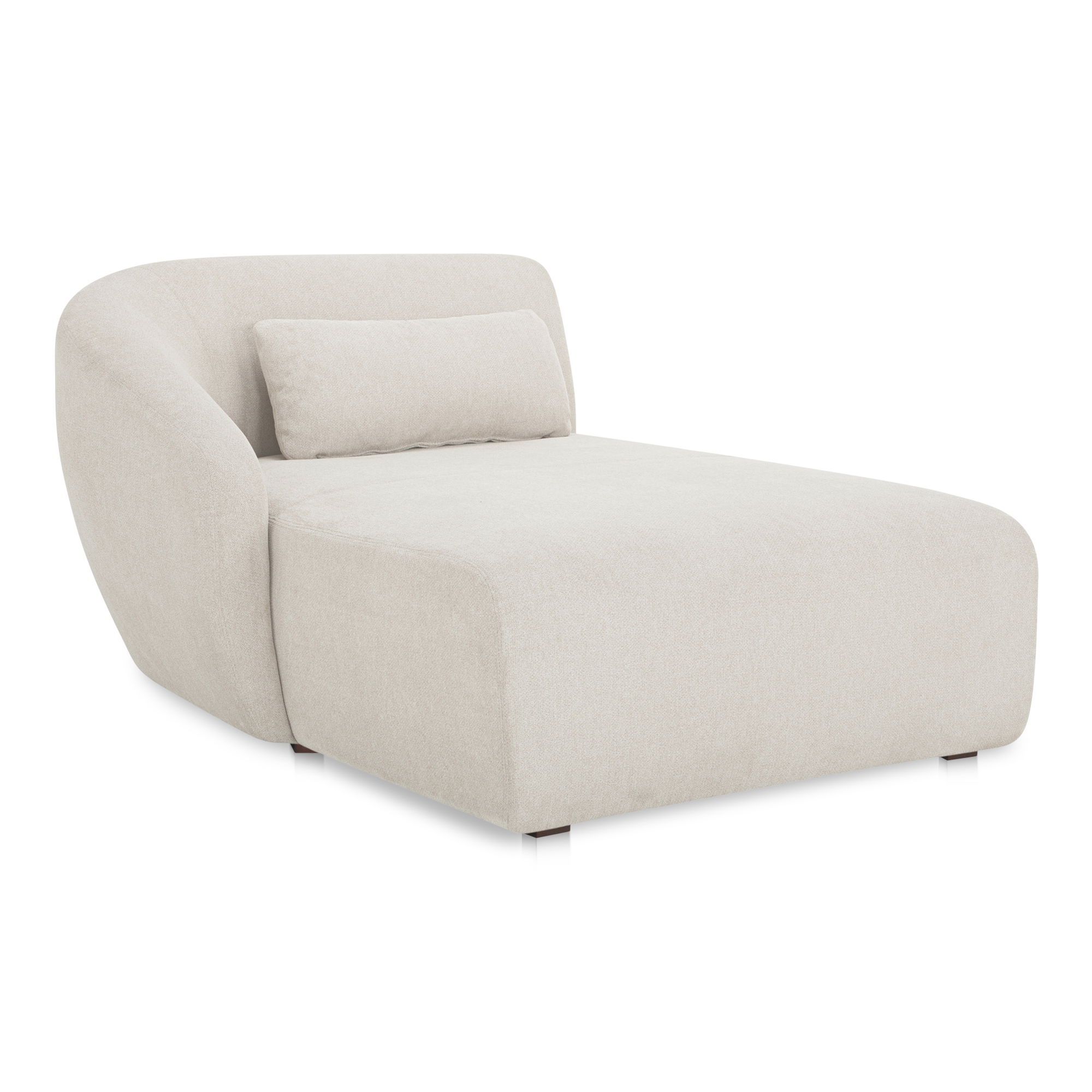 Amelia Left Arm Facing Chaise Warm White large image 