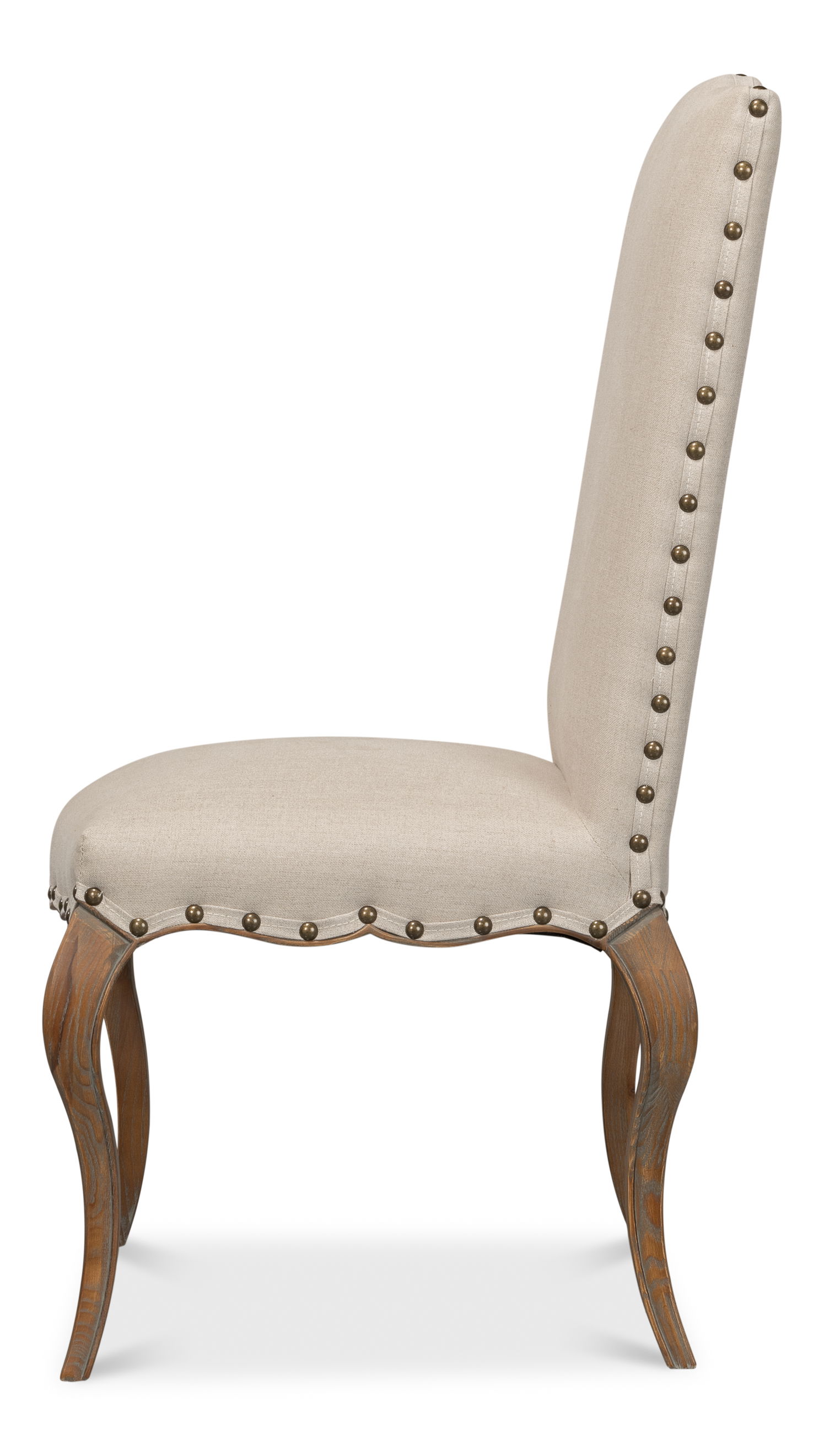 Thorne Side Chair, Beige, Dining Chair by Sarreid, 20" length x 22" width x 43" height View 9