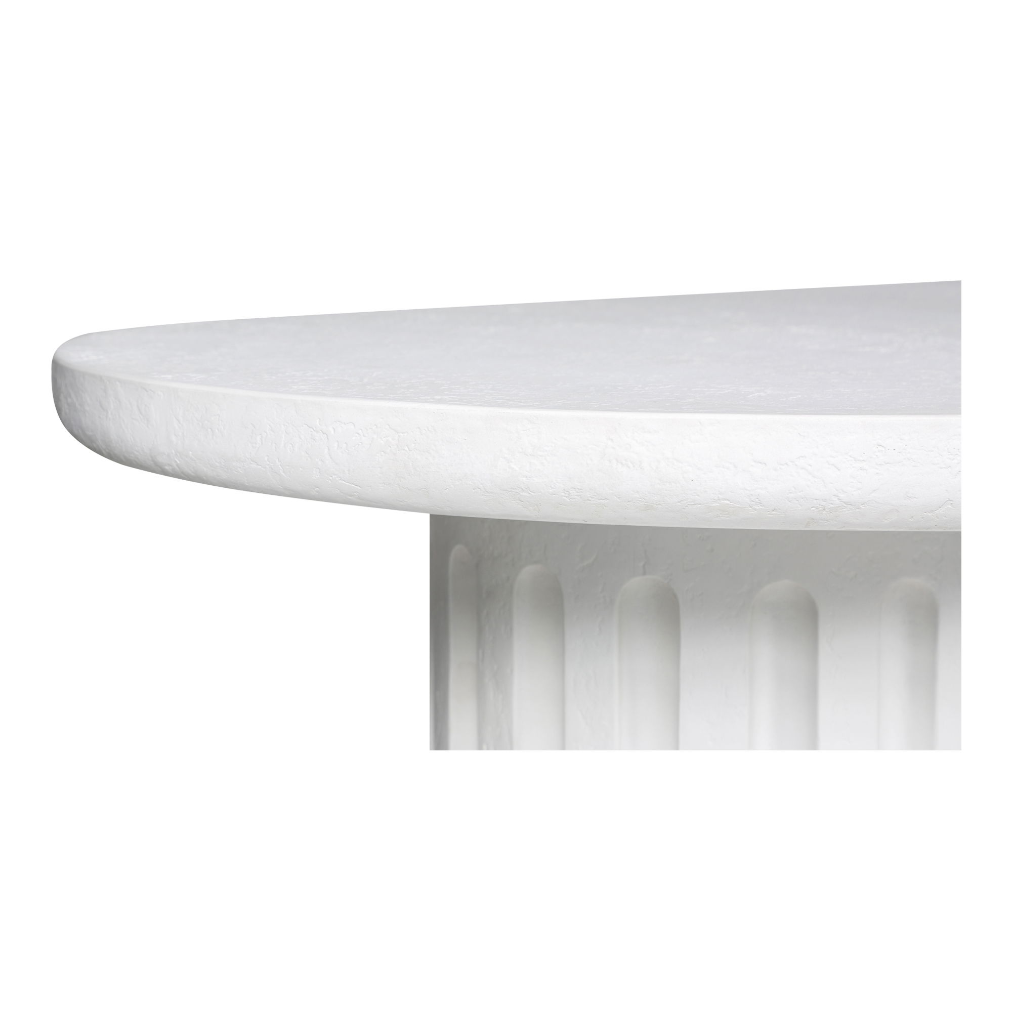 Eris Outdoor Dining Table White, Outdoor Table by Moe's Home, 7'2.5" width x 2'6" height x 2'11.5" depth View 6