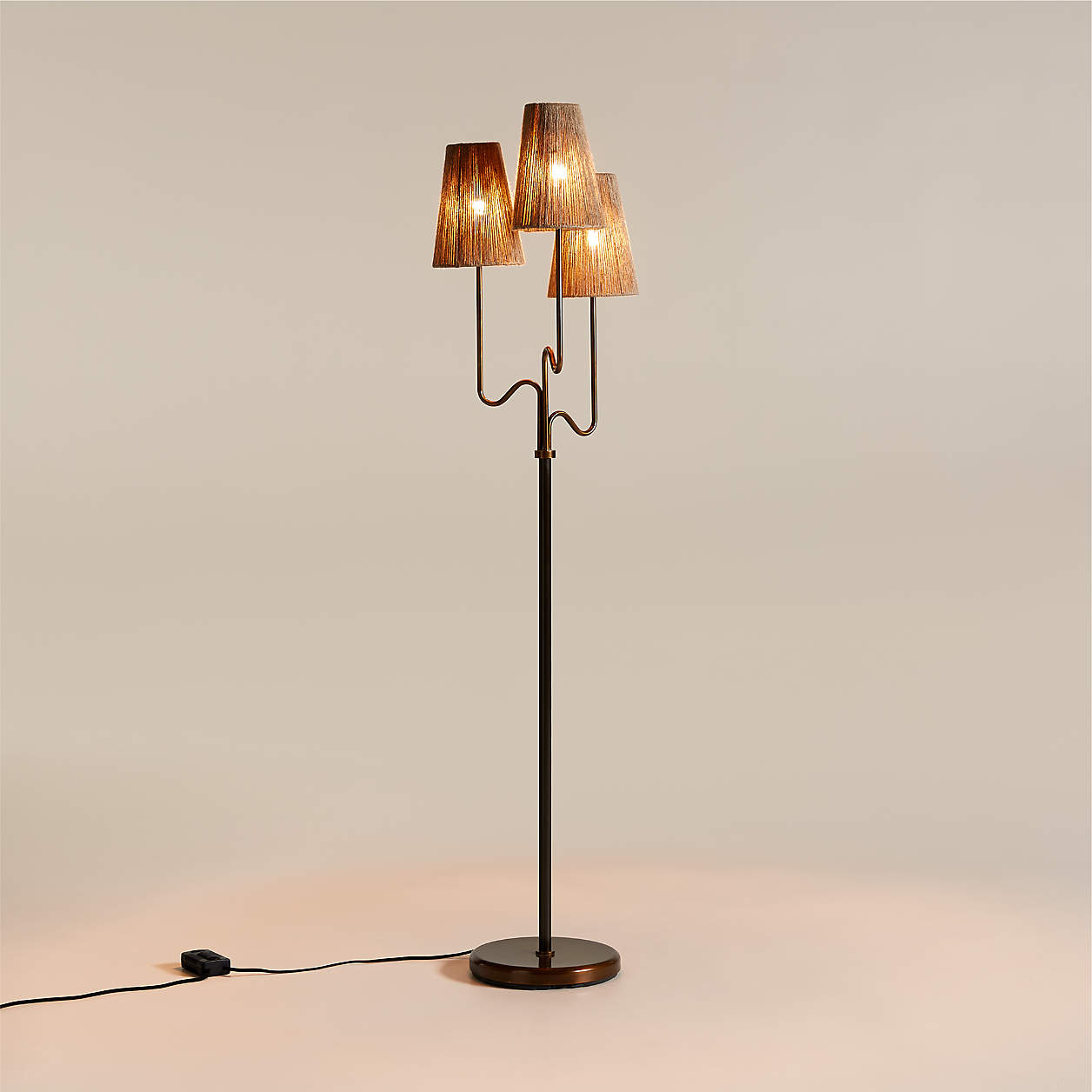 Online Designer Combined Living/Dining Ellery 3-Light Floor Lamp by Jake Arnold