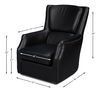 Baker Leather Swivel Chair, Onyx Black thumbnail 14