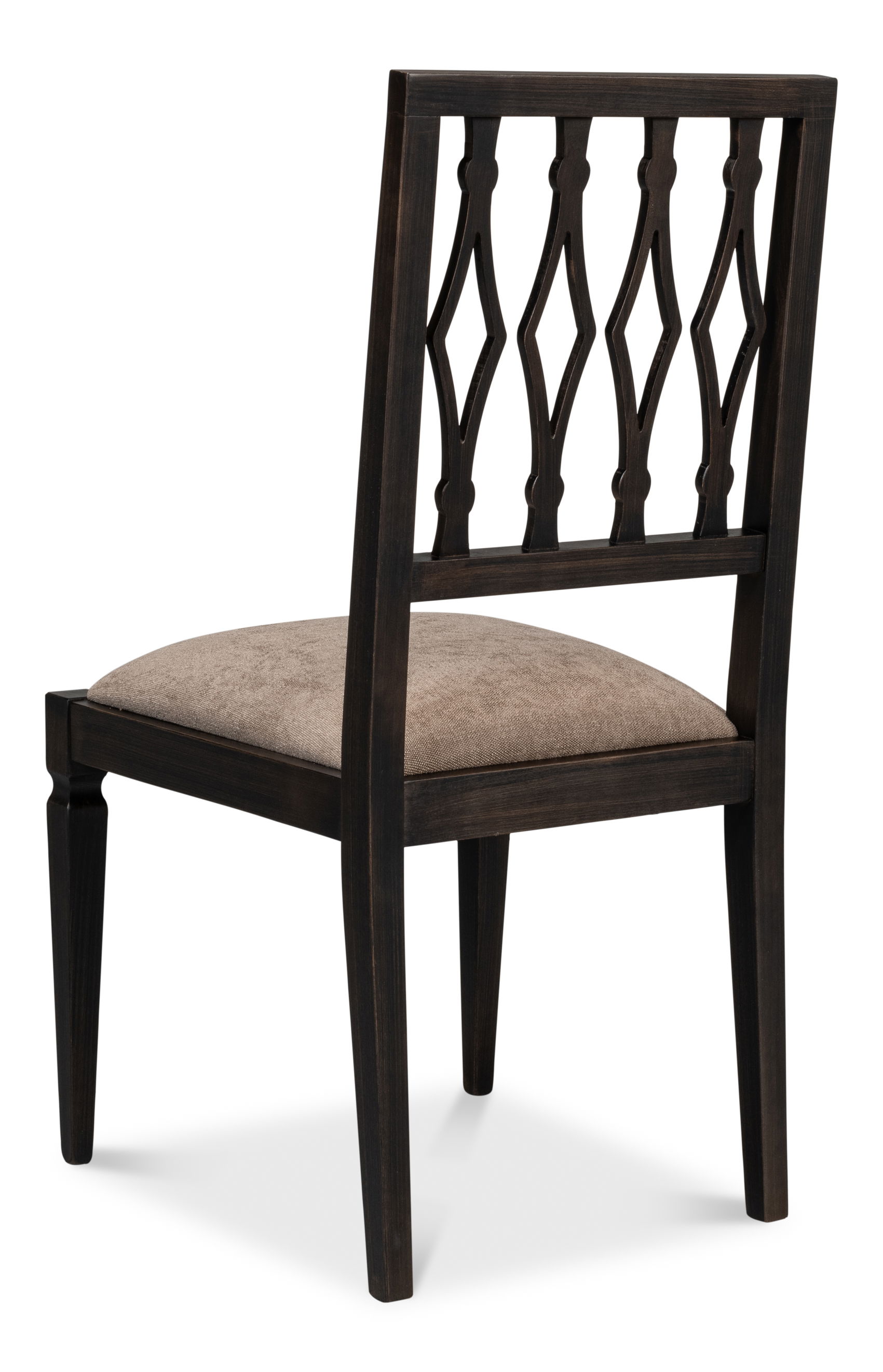Diamond Side Chair  Nero  Mushroom large image 
