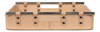 Safari Leather Tray  Mushroom, by Sarreid, 1'3" length x 1'7" width x 2" height thumbnail 5