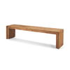 Tahira Rectangular Recycled Wooden Bench, Benche by Mercana, 68.9" length x 15" width x 16.9" height thumbnail 1