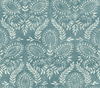Laurel Damask Teal Wallpaper thumbnail 0