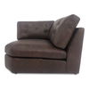 Thurlow Corner Chair Espresso Brown Leather thumbnail 2