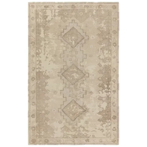 Jaipur Living Pathos Hand-Knotted Medallion Taupe/ Cream Area Rug (9