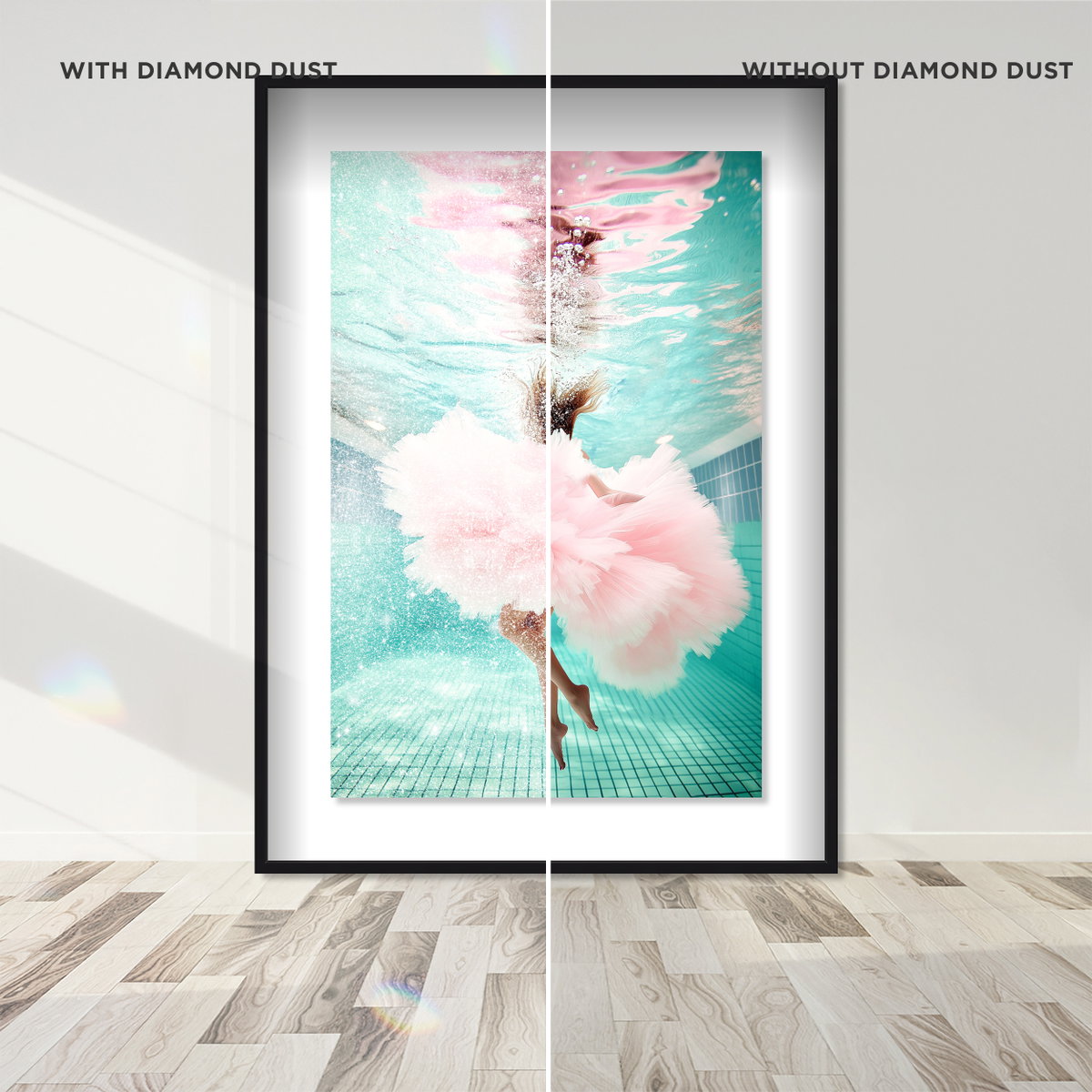 Aquatic Ballerina II (Diamond Dust), Art by Oliver Gal,  24x36 View 6