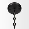 Gabriel Large Matte Black Chandelier, by Mercana, 47.25" length x 47.25" width x 59.05" height thumbnail 5