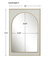 Crisanta Gloss White Arch Mirror thumbnail 2