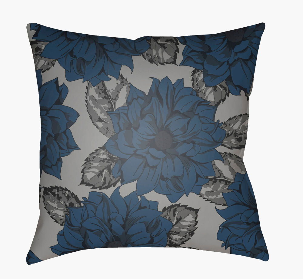 Moody Floral Accent Pillow, Decorative Pillow by Surya, 18" length x 18" width