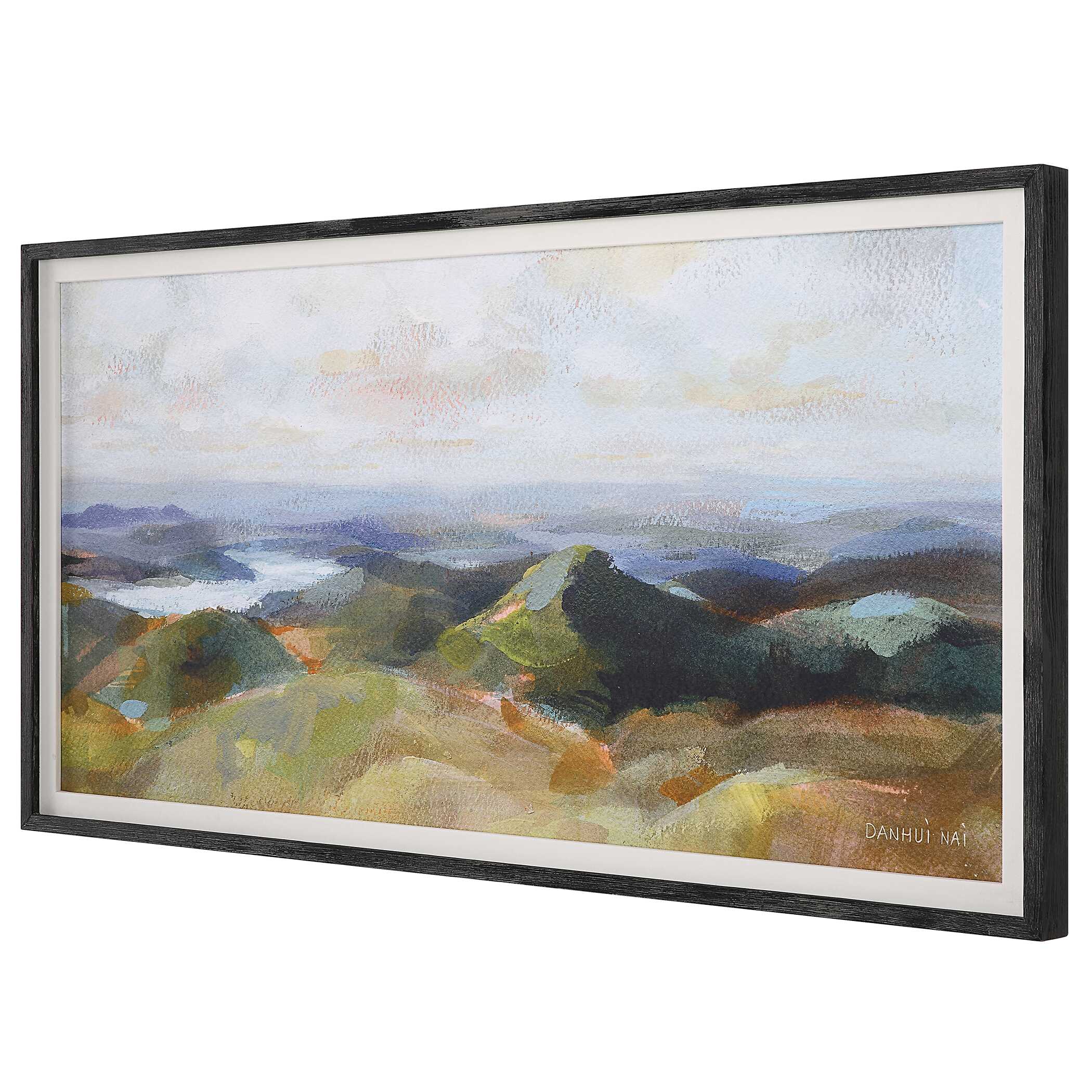 Above The Lakes Framed Landscape Print large image 