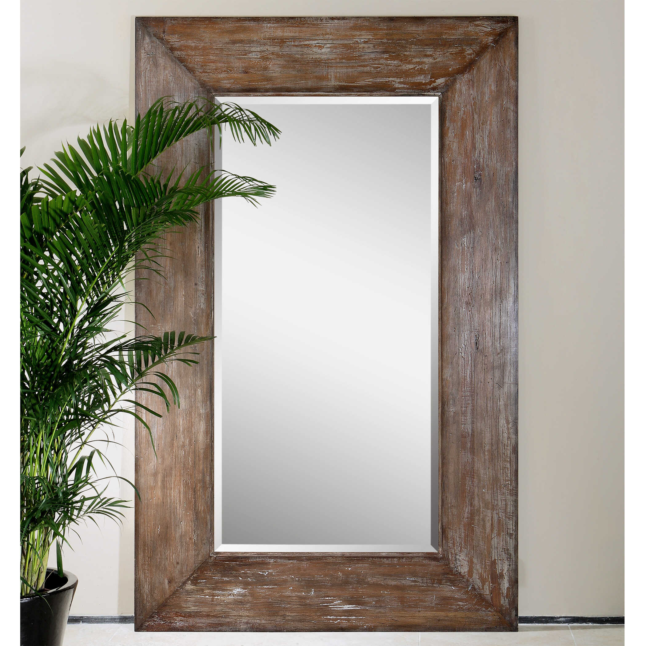 Langford Large Wood Mirror Langford Large Wood Mirror large image