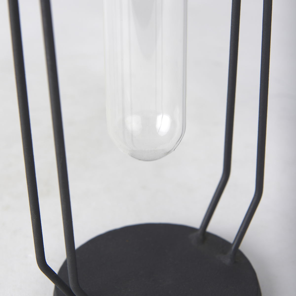 Aria 4.5L x 3.9W x 11.0H Metal and Glass Holder Object, Decorative Object by Mercana, 4.72" length x 3.94" width x 11.02" height View 10