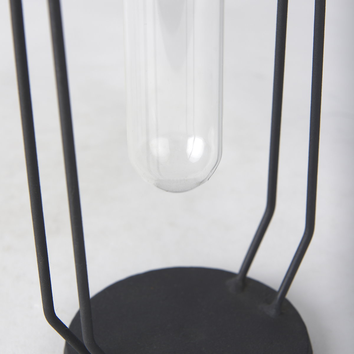Aria 4.5L x 3.9W x 11.0H Metal and Glass Holder Object, Decorative Object by Mercana, 4.72" length x 3.94" width x 11.02" height View 10