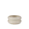Twyla Short Cream Glazed Ring Pot, Vase by Mercana, 7.09" length x 7.09" width x 3.54" height thumbnail 1