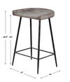 Cordova Carved Wood Counter Stool thumbnail 2