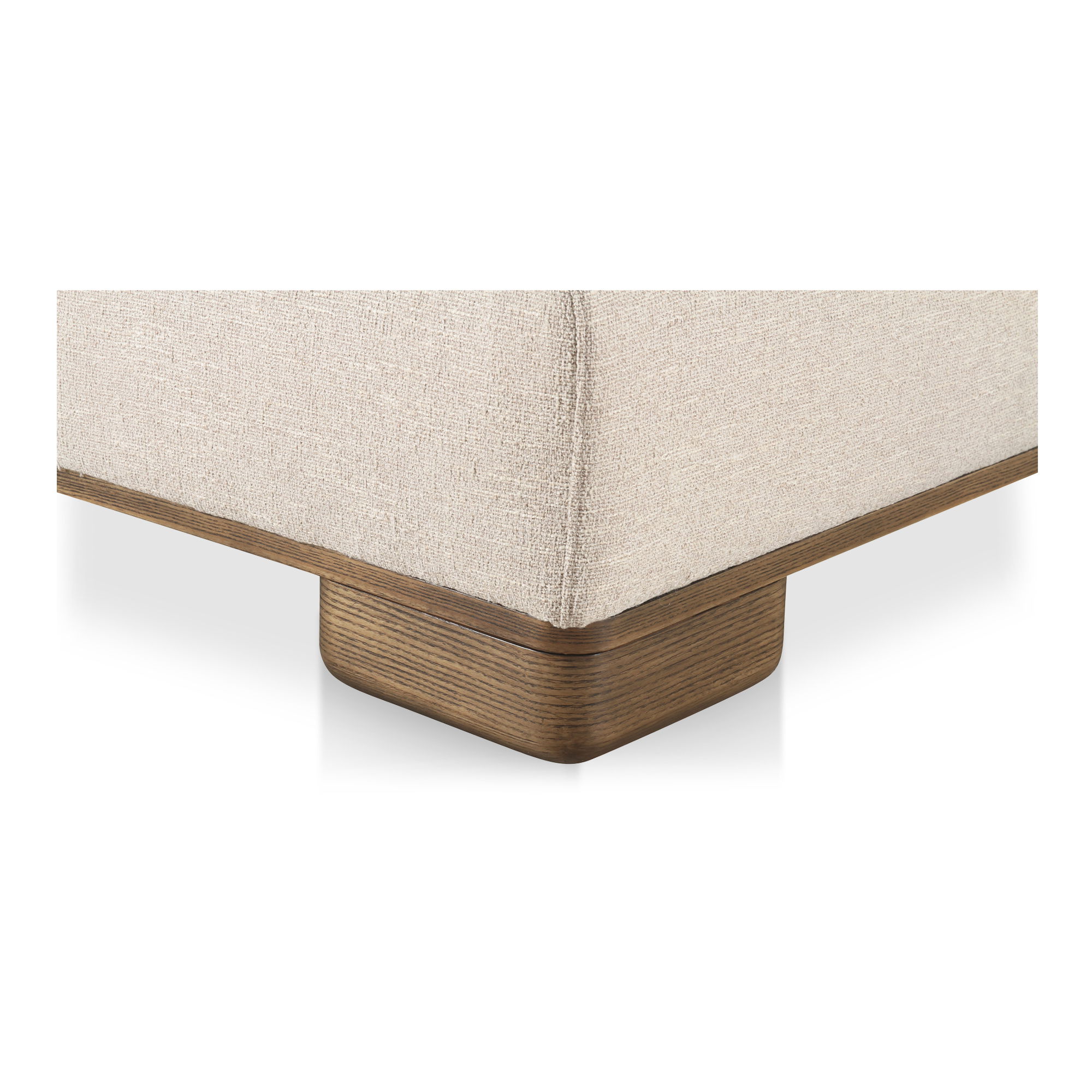 June Ottoman Oatmeal, by Moe's Home, 35" width x 16.5" height x 35" depth View 4