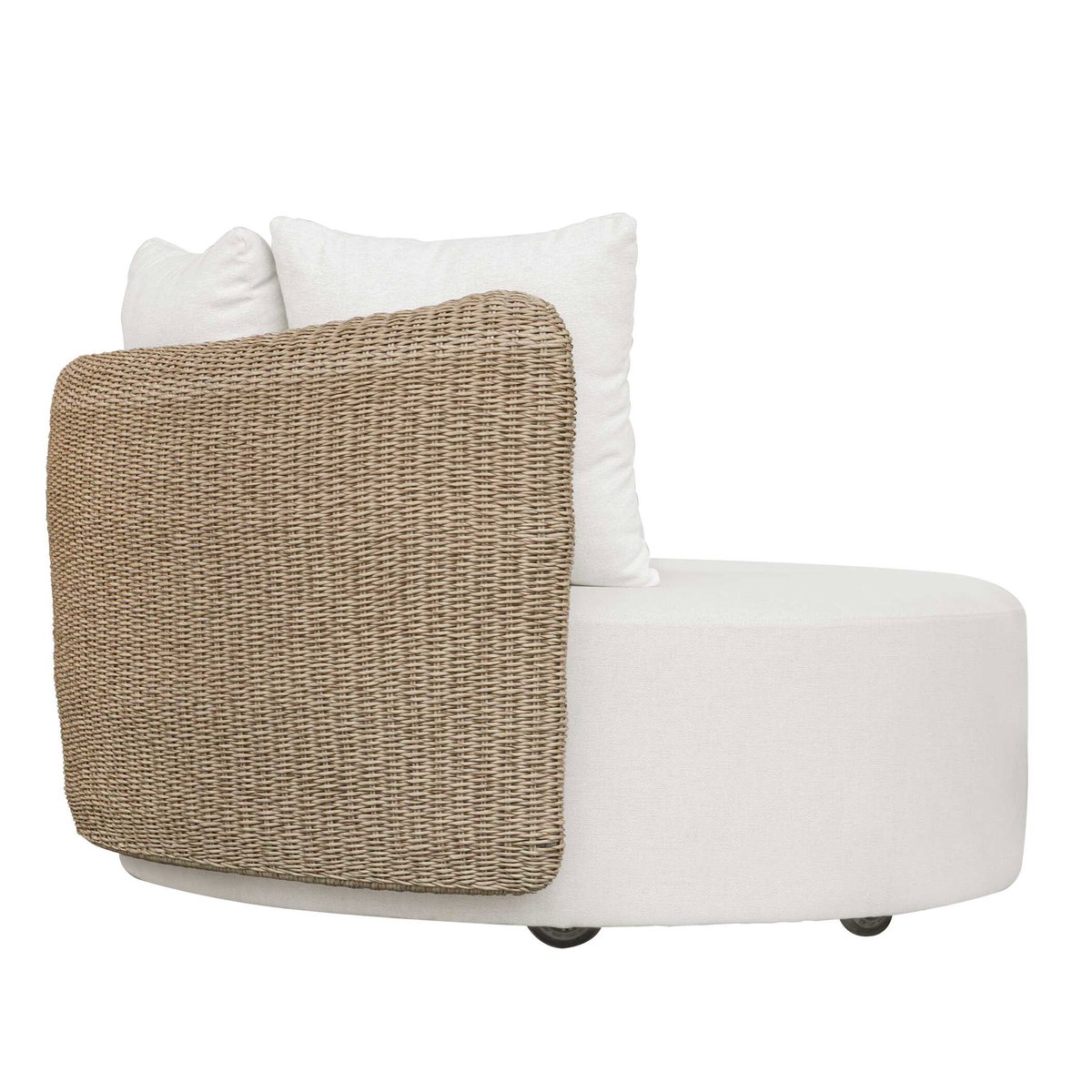 Sunset Outdoor Round Swivel Day Bed, Outdoor Furniture by Uttermost, 4'6.75" width x 2'7.2" height x 4'3.75" depth View 5