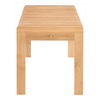 Rohe Bench Natural Oak, Benche by Moe's Home, 60" width x 18.11" height x 17.5" depth thumbnail 3