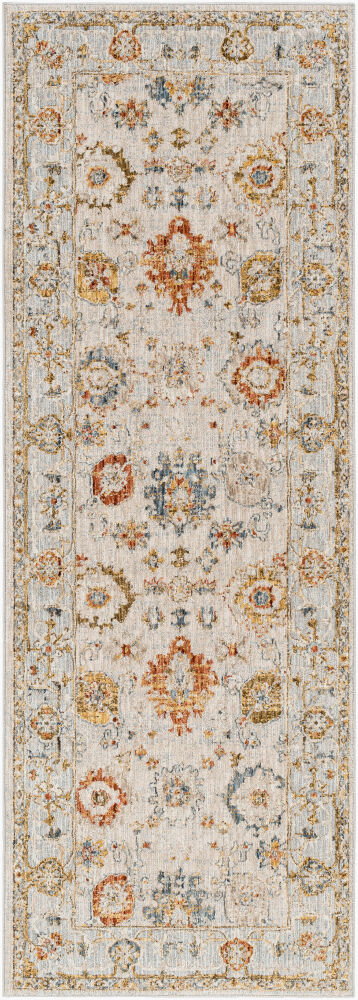 Reina Machine Woven Rug, by Surya, 7'2.61" length x 2'7.5" width