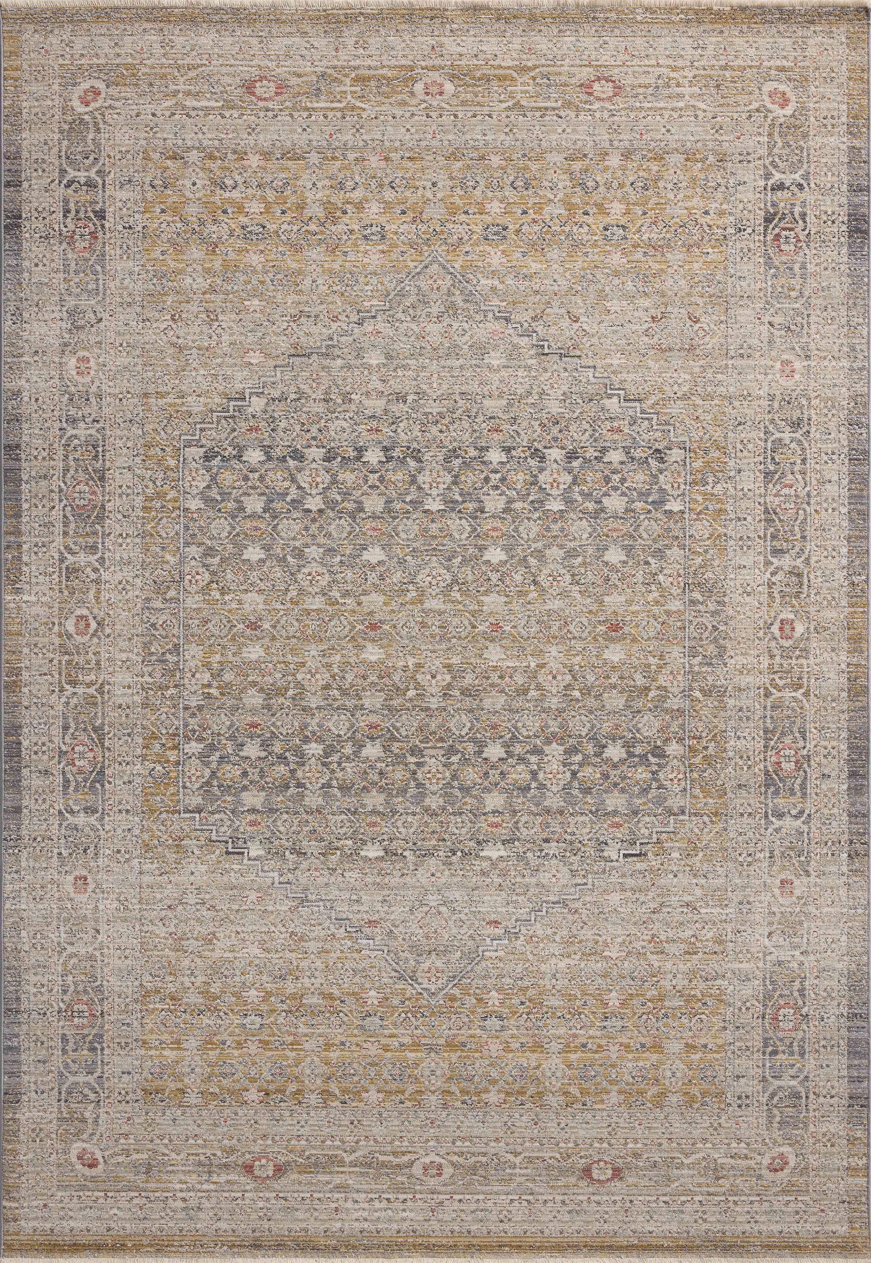 Chris Loves Julia x Loloi Ida Rug, 1'6" length x 1'6" width View 1