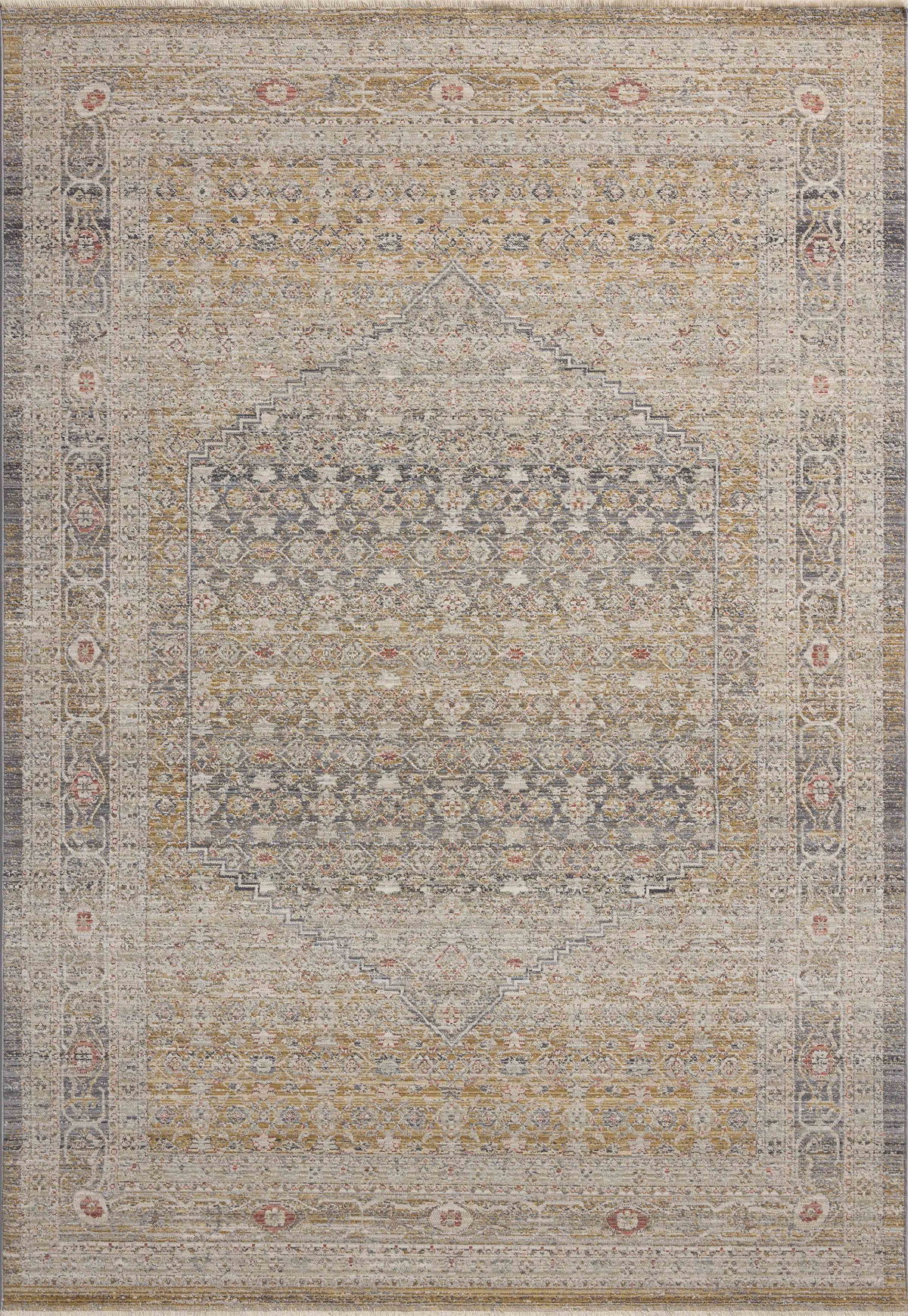 Chris Loves Julia x Loloi Ida Rug, 1'6" length x 1'6" width View 1