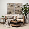 Skylar II Tan Fabric Covered Cushioned Demi-Lune Wooden Frame Accent Chair thumbnail 1