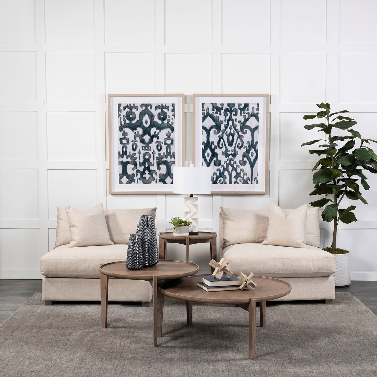 Valence  Beige Armless Sectional Piece, Sectional Sofa by Mercana, 38.19" length x 38.58" width x 28.35" height View 4