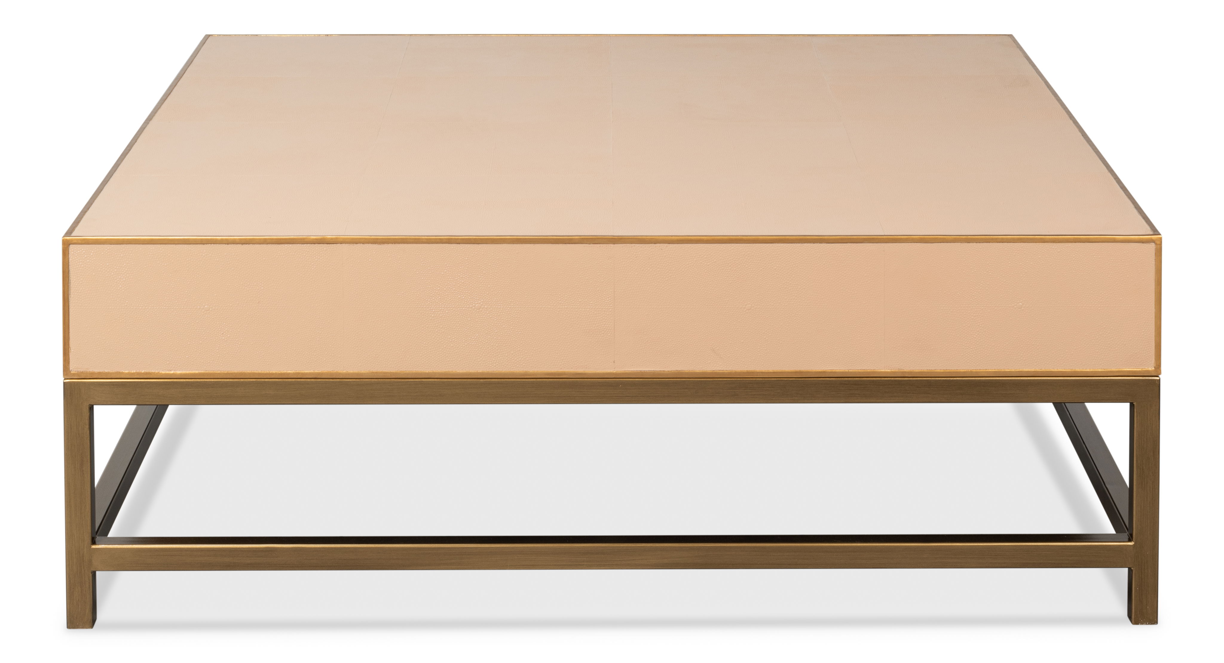 Gideon Shagreen Sq.Coffee Table Mushroom large image 