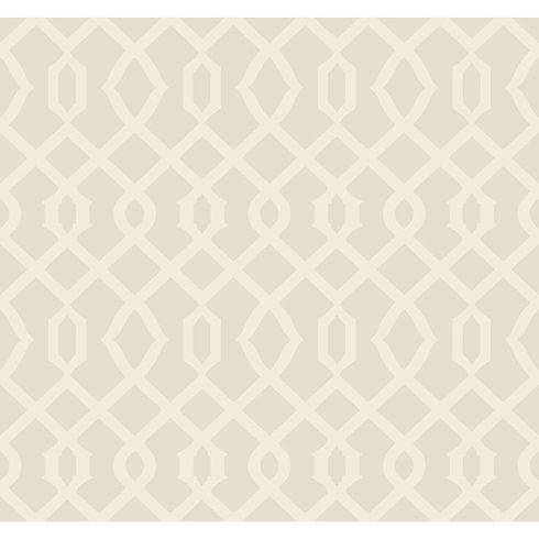 Pearl Cream & Silver Metallic  Luscious Wallpaper