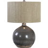 Vardenis Gray Ceramic Lamp, by Uttermost, 17" width x 24" height x 17" depth thumbnail 1