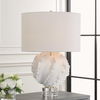 Saylor White Table Lamp, by Uttermost, 19" width x 27.5" height x 19" depth thumbnail 2