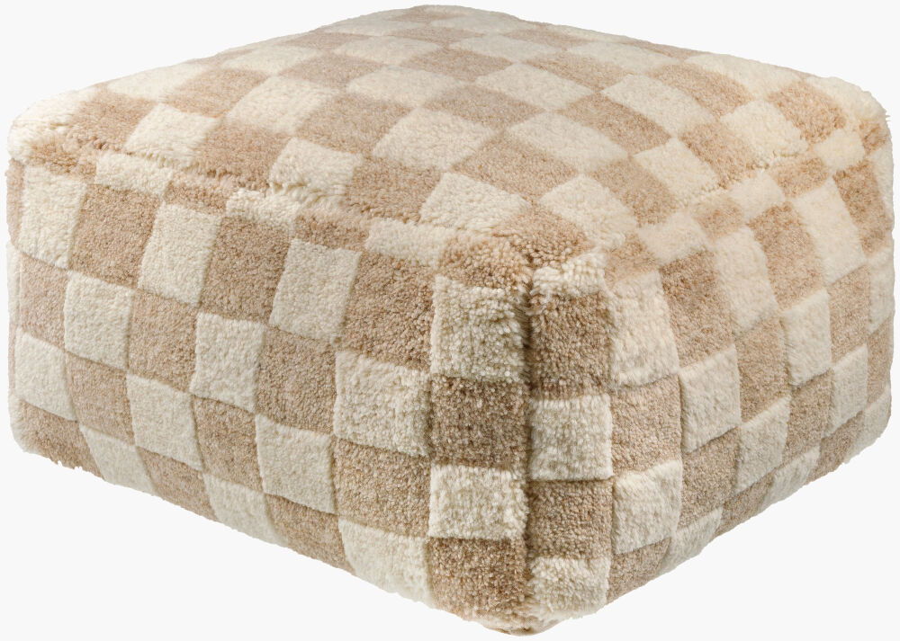 Lukas Pouf, Ottoman by Surya, 24" width x 14" height