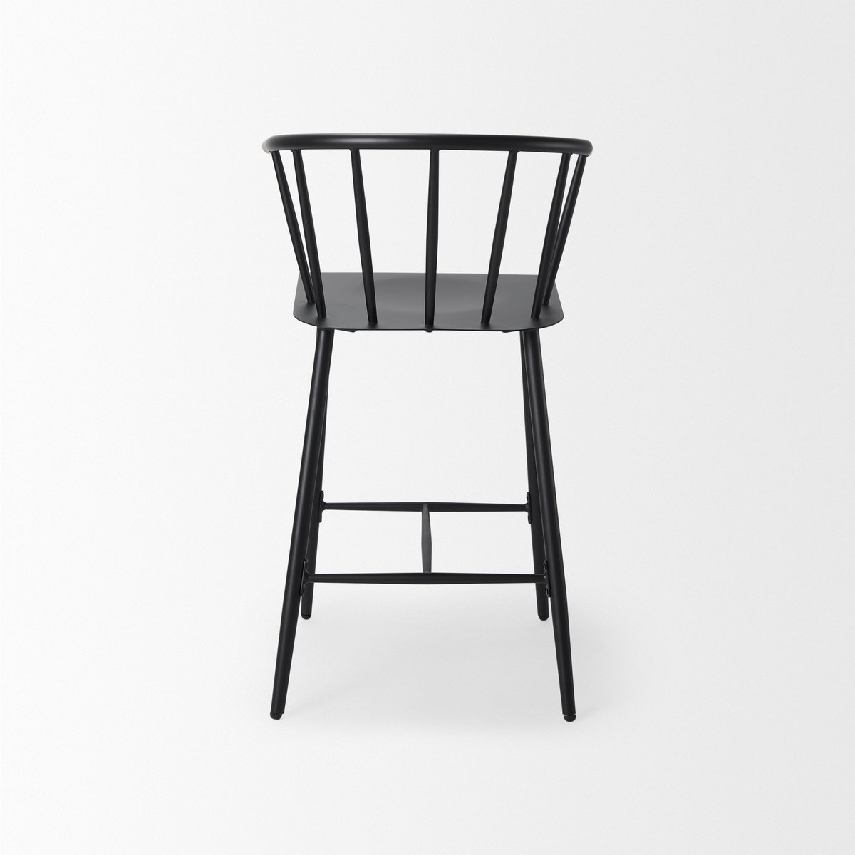 Colin Backless 38.2in Seat Counter Stool | Black Metal, Counter & Bar Stool by Mercana, 21.1" length x 22.6" width x 38.19" height View 7