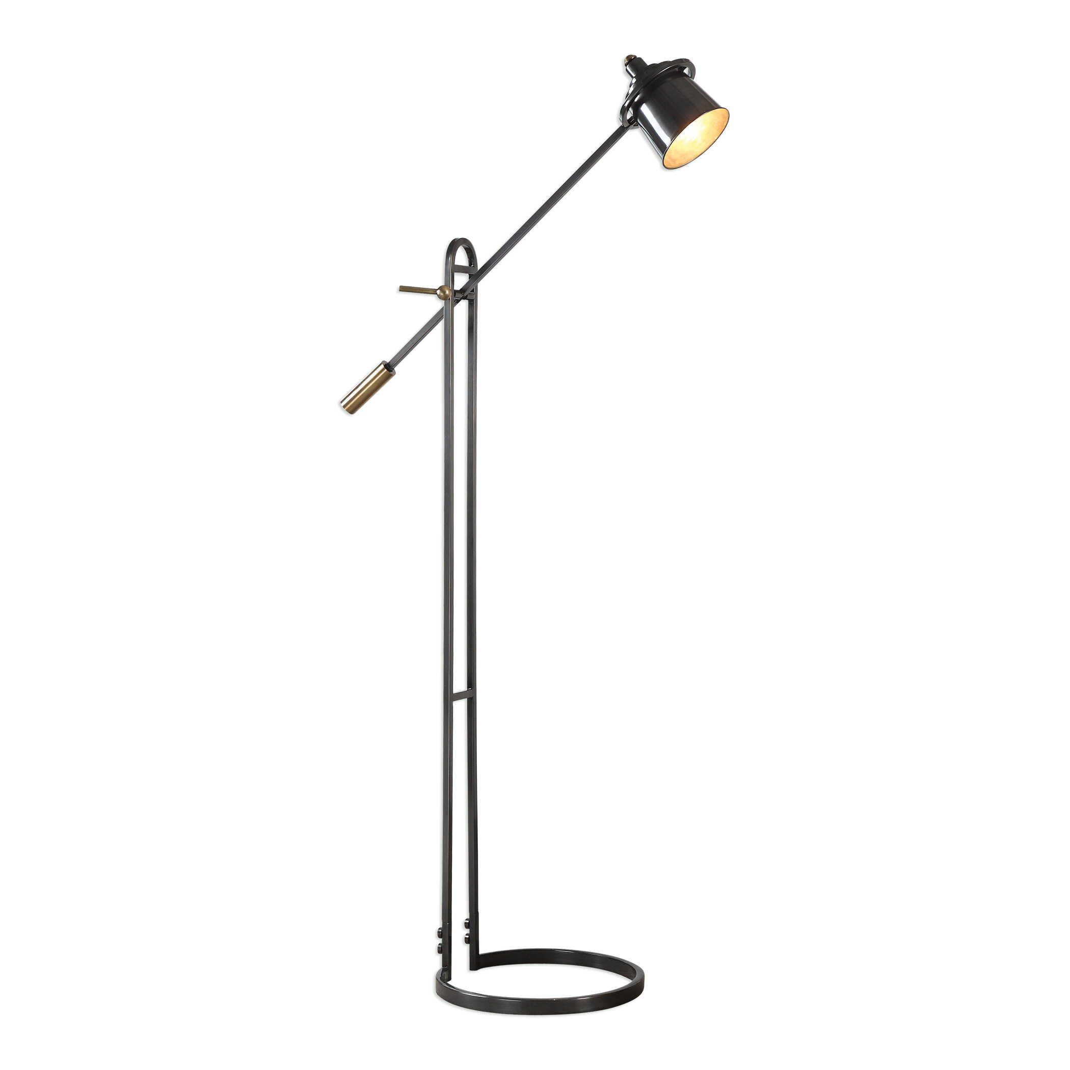 Chisum Dark Bronze Floor Lamp, by Uttermost, 31.75" width x 63.75" height x 13.25" depth View 1