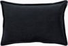 Cotton Velvet Lumbar Pillow, Decorative Pillow by Surya, 13" length x 19" width thumbnail